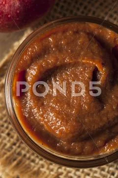 Homemade Sweet Apple Butter Stock Photos
