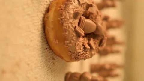 Homemade sweet bread on a rustic background. Fresh sweet bakery. Stock Footage 158115005