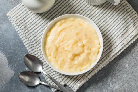 Homemade Vanilla Tapioca Pudding Stock Photos