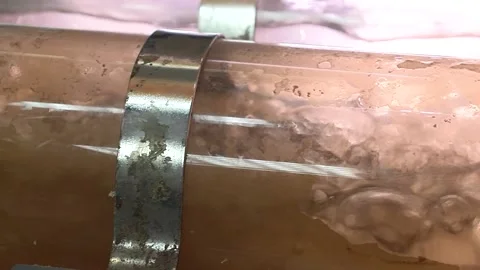 Homemade water purification system at work  04 库存影片 147908037