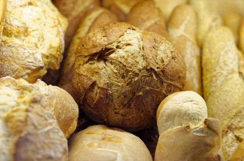 Homemade wheat bread Stock Photos