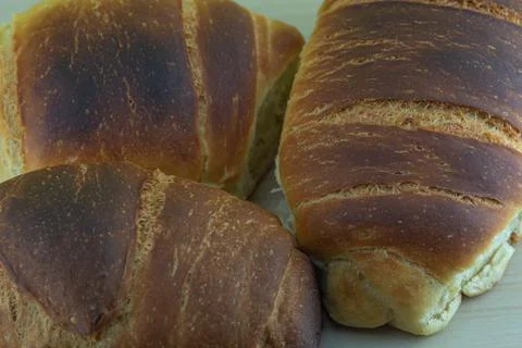 Homemade wheat bread Stock Photos