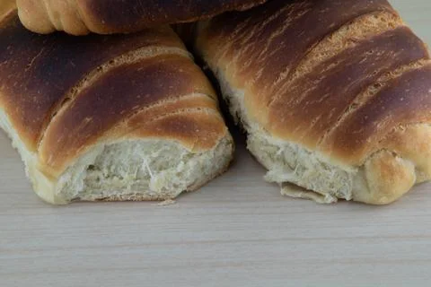 Homemade wheat bread Stock Photos