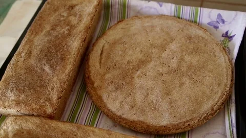 Homemade wholemeal bread Stock Footage 75467169