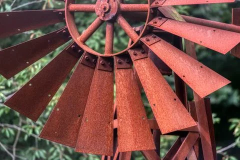 Homemade windmill Stock Photos