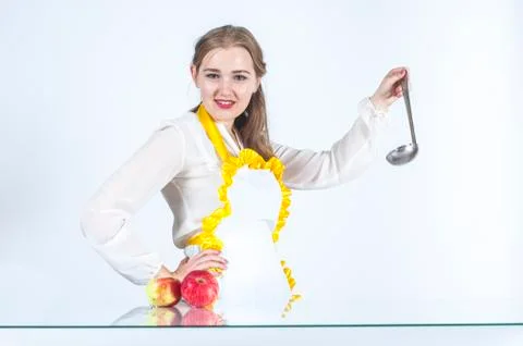 Homemaker in kitchen Stock Photos