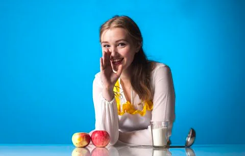 Homemaker in kitchen Stock Photos
