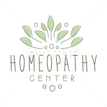 Homeopathi center logo symbol vector Illustration Stock Illustration