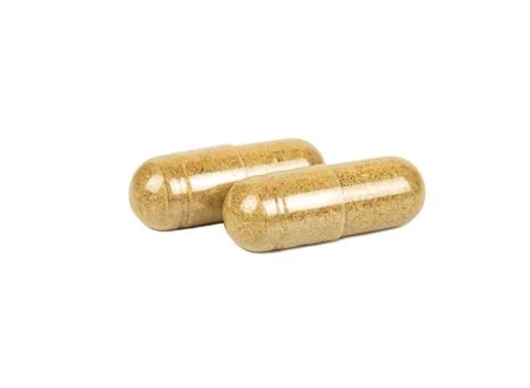 Homeopathic capsules isolate Foto stock