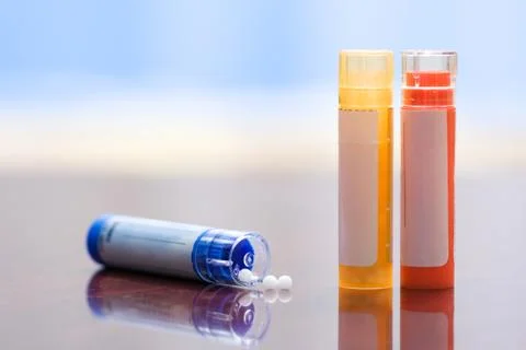 Homeopathic medication Stock-Fotos