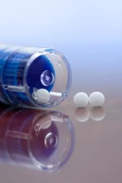 Homeopathic medication Stock Photos