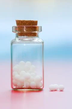 Homeopathic medication Stock Photos