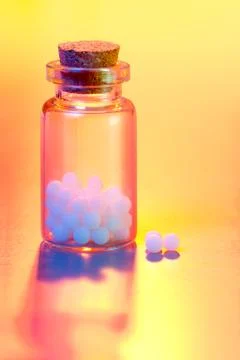 Homeopathic medication 스톡 사진