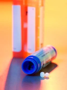 Homeopathic medication Stock Photos