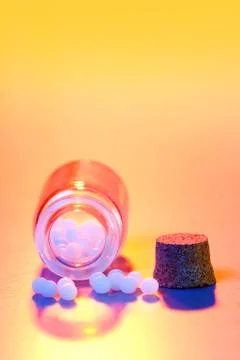 Homeopathic medication Stock-Fotos
