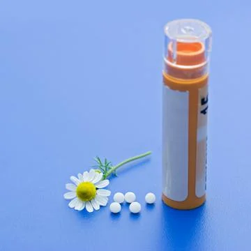 Homeopathic medication Stock Photos