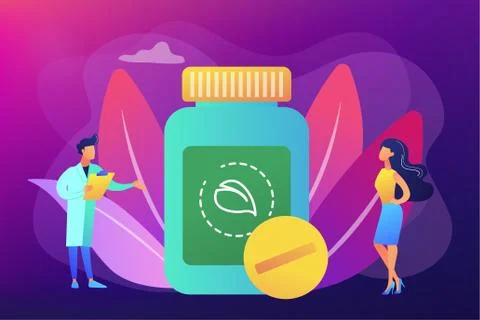 Homeopathy concept vector illustration Stock Illustration