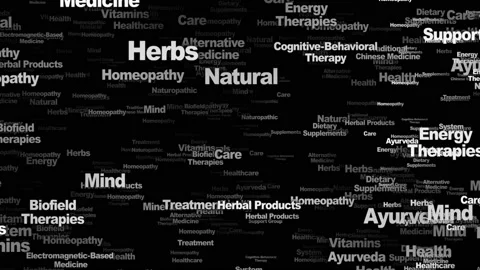 HOMEOPATHY Keywords Animation, Background, Loop Video stock 212264473