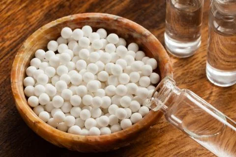 Homeopathy medicine Foto stock