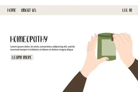 Homeopathy, naturopathy. Complementary, alternative, integrative, holistic me Stock Illustration