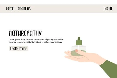 Homeopathy, naturopathy. Complementary, alternative, integrative, holistic me Stock Illustration
