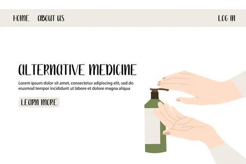 Homeopathy, naturopathy. Complementary, alternative, integrative, holistic me Stock Illustration
