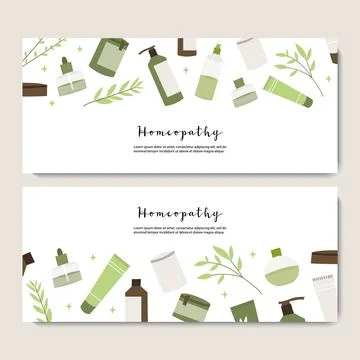 Homeopathy, naturopathy. Complementary, alternative, integrative, holistic me Stock Illustration