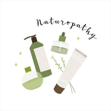 Homeopathy, naturopathy. Complementary, alternative, integrative, holistic me Stock Illustration