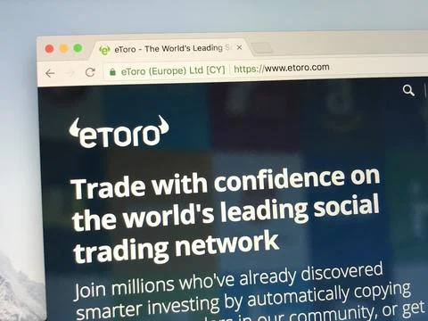 Homepage of eToro Stock Photos