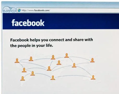 Homepage of Facebook.com Stock Photos