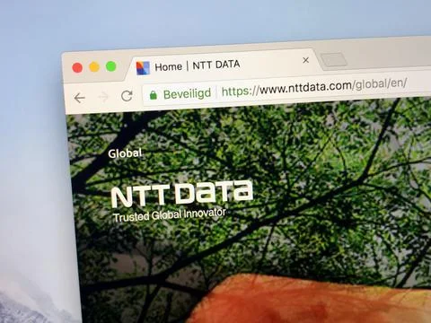 Homepage of NTT Data Stock Photos