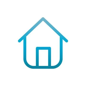 Homepage user interface blue gradient Stock Illustration