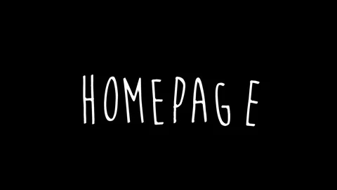 Homepage Wiggle Text Concept animation. white text on black background. luma Video stock 303476499