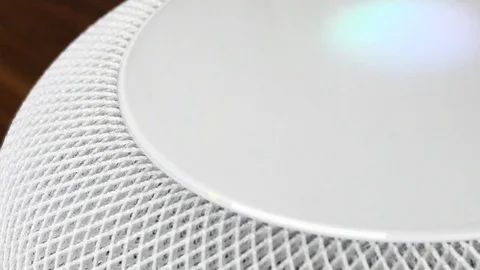 HomePod Siri Activated Stock Footage