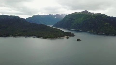 Homer Alaska Aerial Stock Footage