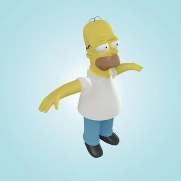 Homer Simpson ~ 3D Model ~ Download #91476936 | Pond5