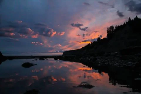 Homer sunset Stock Photos