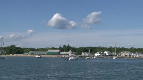 Homes along the water (2 of 3) Stock Footage 10785992