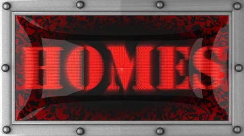 Homes on led Video stock 8762263
