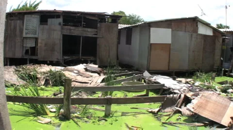 Homes In The Slums Stock Footage