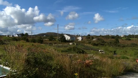 Homes Throughout Field Stock Footage 119007068