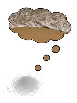 Homesick salt Stock Illustration