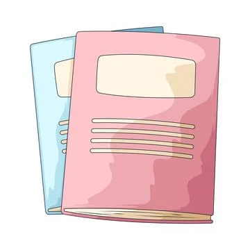 Homework book illustration Stock Illustration
