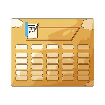 Homework calendar illustration Stock Illustration