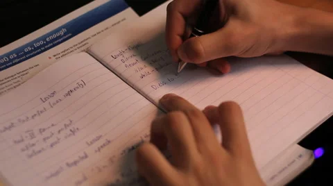 Homework from English Vídeo Stock 42180101