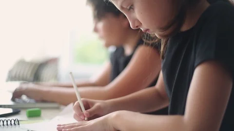 Homework Stock Footage 94209432