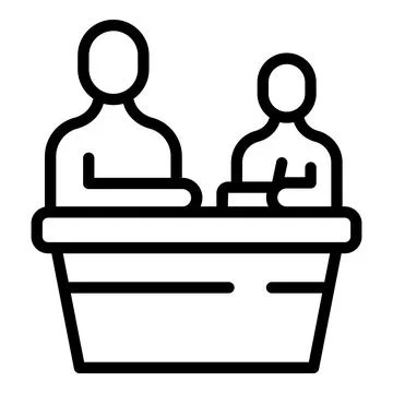 Homework help icon outline vector. Child study Stock Illustration