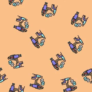 Homework help primary school vector seamless pattern Stock Illustration