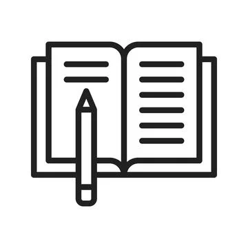Homework icon vector image. Stock Illustration