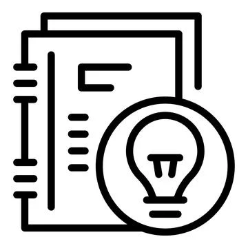 Homework idea icon outline vector. Help child Stockillustratie